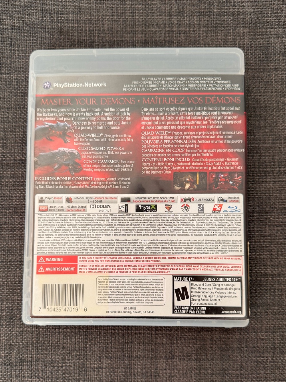 The Darkness II Limited Edition Sony PS3 Playstation 3 Game Complete - Picture 2 of 3
